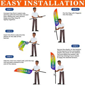 Custom Feather Flags for Business Outside