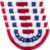 Printed US Pleated Fan Flag