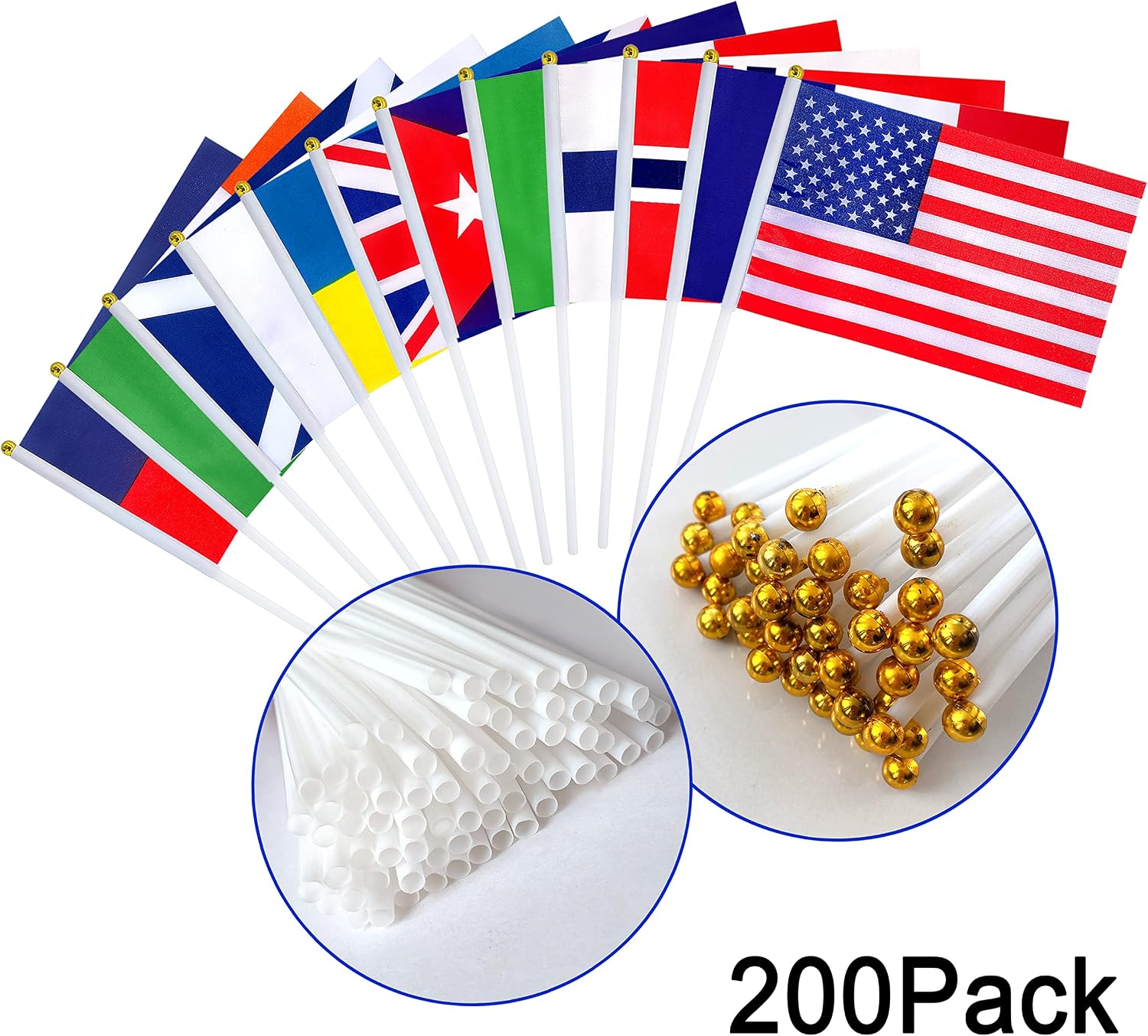 Small Mini Hand Held Stick Flag