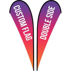 Personalized Feather Banner Flags with Logo Text