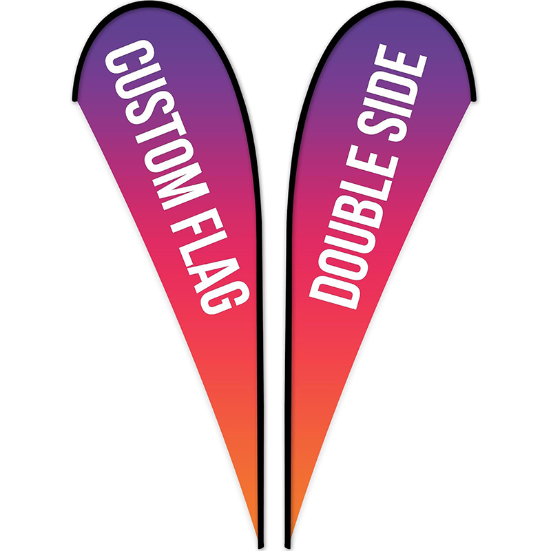 Personalized Feather Banner Flags with Logo Text