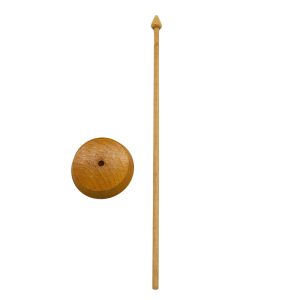 Wood Desk Flag Pole with Base