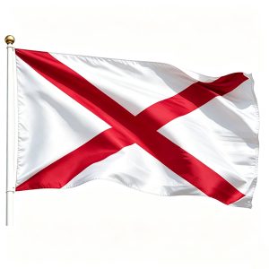 Printed Alabama State Flag
