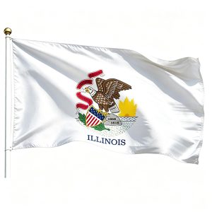 Printed Illinois State Flags
