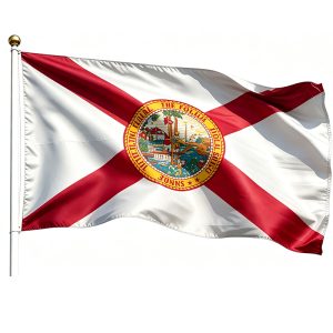 Printed Florida State Flags