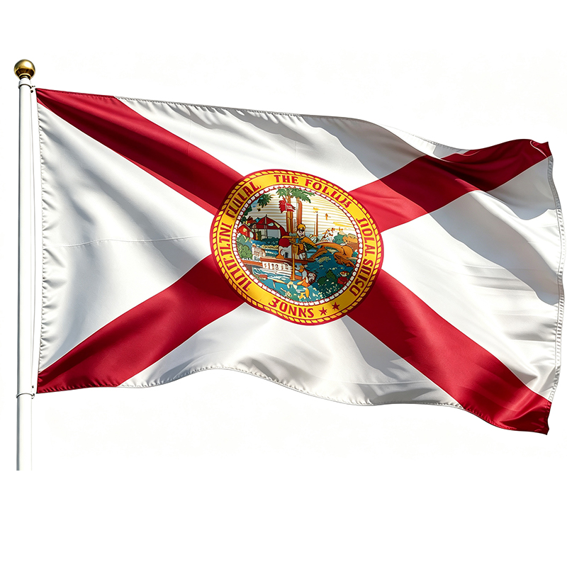 Printed Florida State Flags