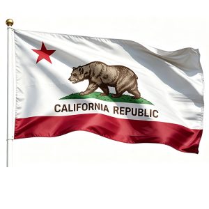 Printed California State Flags