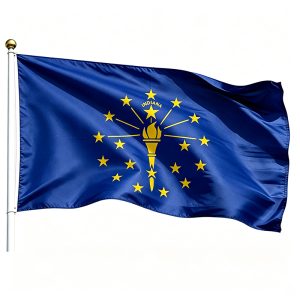 Printed Indiana State Flags