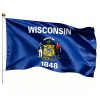 Printed Wisconsin State Flags