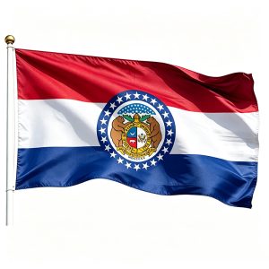 Printed Missouri State Flags