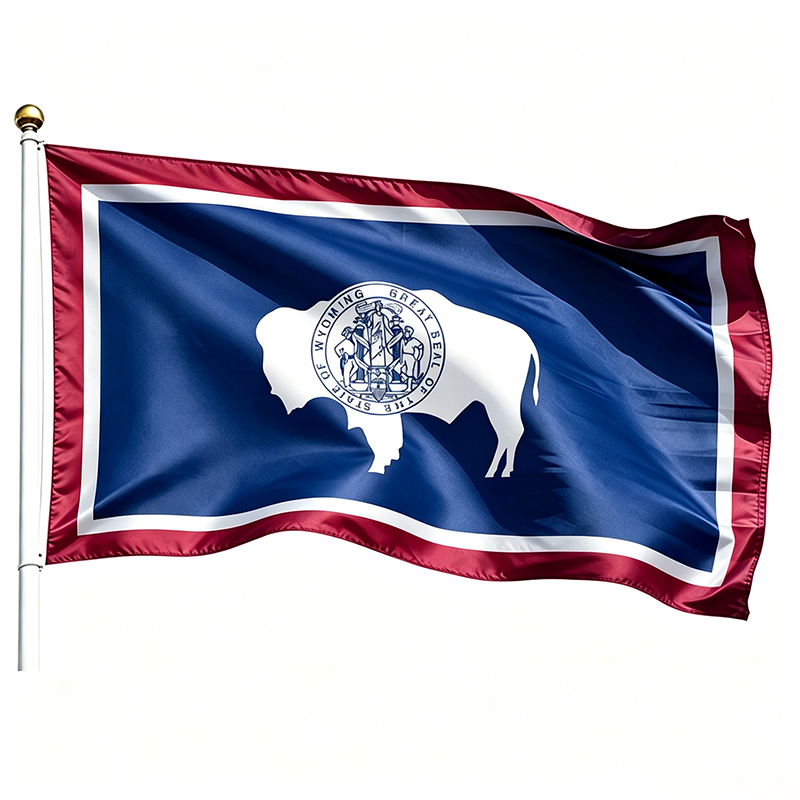 Printed Wyoming State Flags