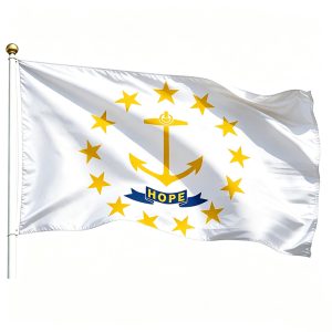 Printed Rhode Island State Flags