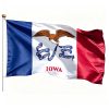 Printed Iowa State Flags