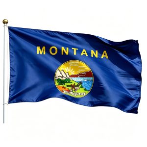 Printed Montana State Flags