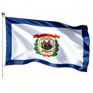 Printed West Virginia State Flags