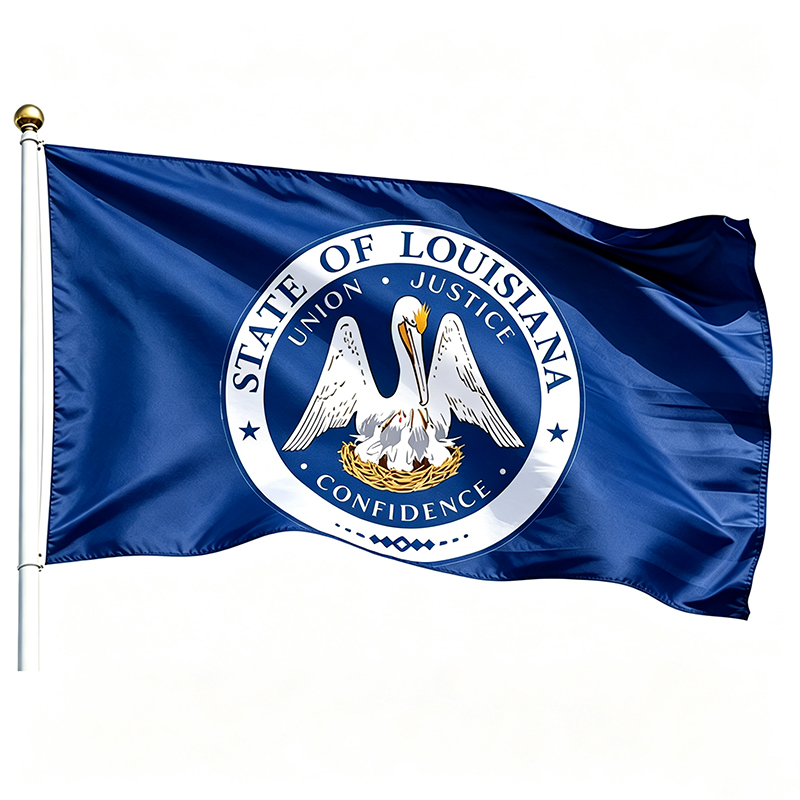 Printed Louisiana State Flags