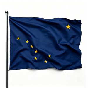 Printed Alaska State Flags
