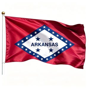 Printed Arkansas State Flags