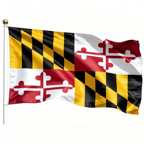 Printed Maryland State Flags